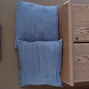 Set of 2 Throw Pillows, Dark Gray Ribbed by Apt. 9